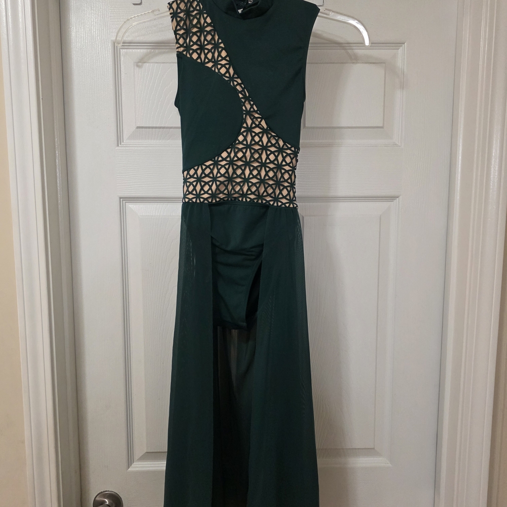 Weissman Green and Black Dance Costume
